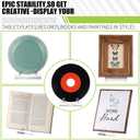Yousoontic Acrylic Book Display Stand Clear Easel Plate Stand for Displaying Books, Picture, Notebooks, Platter, Photo, Artworks(4 x 8 x 10 Inch)