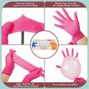 Kids Disposable Nitrile Gloves for 4-10 Years, Suitable for Cooking, Gardening, Painting, Powder and Latex Free-100 PCS
