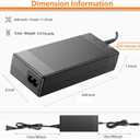 19V AC/DC Adapter Compatible with VTOMAN Jump 600X Portable Power Station Solar Generator Replacement 65W Power Supply Model YN-65WC190320W1 Battery Charger Power Cord Plug