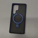 Compatible with Samsung Galaxy S22 Ultra Magnetic Case, Matte Translucent Case with