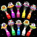 Olixmlya 40PCS Halloween Party Favors for Kids, Light Up LED Finger Lights Glow in the Dark Toys Halloween Goodie Bag Fillers Treats Bulk for Halloween Party Classroom Prizes Trick or Treats Gifts