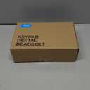 Veise Fingerprint Door Lock with 2 Lever Handles - Keyless Entry Door Lock, Electronic Keypad Deadbolt, Digital Smart Code & Front Handle Sets, Auto-Locking, Easy Installation, Matte Black