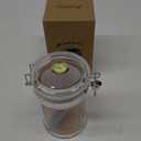 XIFEI Acrylic Humidor Jar with Humidifier and Hygrometer,humidor That can Hold About 18 Cigars (Clear)