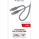 6 Foot Silicone Rubber Sync & Charge Cable