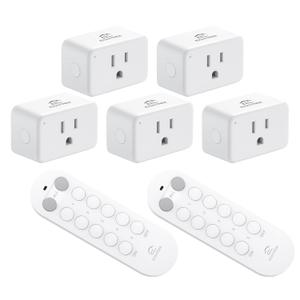 EIGHTREE Remote Control Outlet for Seniors, Mobility-Limited Users, Wireless Light Switch for Christmas Decorations, Household Appliances, Expandable Remote Outlet Switch, 15A/1800W, 100ft RF Range