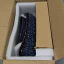 KOKUNKA 3 Tier Fruit Bowls with Metal Stand, Porcelain Fruit Basket for Kitchen Counter Fruit Display Stand for Party, Vegetable, Snack, Dessert, Blue