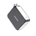 yoocas Portable Power Bank, 2in1 Hybrid Charger-5000mAh 20W Portable Charger with 45W GaN Charger-USB C Dual Ports for MacBook, Dell, Samsung, iPhone, iPad, Switch,Steam Deck and ect-Black & White
