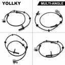 Rear Right ABS Wheel Speed Sensor for Nissan Frontier 2005-2019, Anti-Lock Brake Sensor Replacement | Replaces OE# 47900-EA015 / 47900EA015