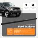 ALMULOO Upper Grill Hood Molding Compatible with 2006-2010 Ford Explorer