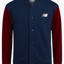 New Balance Boys Bomber Jacket - Soft Cotton Fleece Casual Outdoor Varsity Bomber Jacket for Boys (Sizes: S8)
