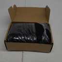 Amazon Basics Lightweight Pleated Bed Skirt, King, Black, Solid