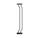 WAOWAO Baby Gate 4.72" Extra Wide Pressure Mounted Walk Through Swing Auto Close Safety Black Metal Toddler Kids Child Dog Pet Puppy for Stairs,Doorways,Kitchen