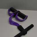 Multifunction Tension Rope, 6-Tube Elastic Yoga Pedal Puller Resistance Band, Natural Latex Tension Rope Fitness Equipment, for Abdomen/Waist/Arm/Leg Stretching Slimming Training (Purple)