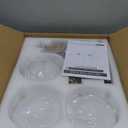 Mid Century Modern Black Semi Flush Mount Ceiling Lights 3-Light Frosted Globe Glass Black Chandelier Modern Light Fixtures Ceiling Light Fixture for Bedroom Living Room Entryway (Bulb Incl.)