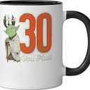 Star Wars Yoda 30th Birthday Ceramic Mug, Black/White