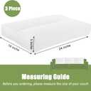 HOMBYS 3 Packs Shredded Foam Couch Back Cushion Replacement, Stuffing & Supportive Sofa Waist Cushion, Lumbar Support Pillow for Sofa & Couch, Removable Back Pillow,(24"x18")