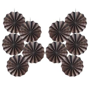 Coffee Party Decorations, Coffee Birthday Decorations, Party Events Accessories, Coffee Themed Party Decorations, Coffee Party, Friends Themed Party 8in Hanging Paper Fans 30 Color DIY Set (Coffee))