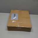 White Metal Dog Gate for Small Dogs - 13.3" Short Freestanding Puppy Gate with Retractable Sliding Rail, No Installation, Indoor/Outdoor Use, Foldable & Portable Pet Barrier