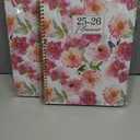 2 x Academic Planner 2025-2026, 8.5" x 11", Weekly & Monthly Planner from JUL.2025 to JUN.2026, Column View Calendar Organizers, Spiral Hardcover Agenda Book with Tabs for Office School Supplies, Floral