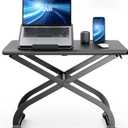 SAIJI Small Laptop Standing Converter, 23" Height Adjustable Desk Riser for Tabletop, Sit-Stand Workstation, Table Extender for Desk