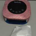 UV Nail Lamp 54W, Cordless Gel UV Led Nail Lamp for Gel Nail Polish, Rechargeable UV Nail Light Nail Dryer with 4 Timer and LCD Display, Professional Fast Curing Lamp Nail Art Tools with Rhinestone (Pink Diamond)