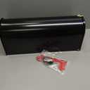 Large Black Galvanized Steel Mailbox 22 x 10.7 x 8.9 inches