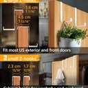 3 x 4smile Over the Door Hooks 6+2+2 Cruise Must Haves Set, White - Coat Hanger 6 pcs fits 1 3/8" + Towel Holder 2 pcs fits up to 1 3/4" + Cabinet Hooks 2 pcs with Anti-Scratch & Non-Slip Pads