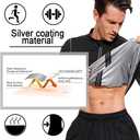 LAZAWG Sauna Suit for Men Sweat Suits Long Sleeve Sauna Jacket Workout Sweat Shirt Zipper Only Top for Gym Workout Exercise (Medium, Black)