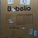 Babelio 26-40" Wide Baby Gate for Stairs & Doorways, 3 Ways Locking System with Auto-Close, Pressure Mounted No Drilling, Easy Install for Stairs, Hallway, Kitchen, Indoor Use, White (2 Pack)