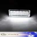 LED License Plate Light Assembly for 2013-2018 Nissan Altima Pathfinder, 2014-2019 Nissan Sentra Versa Note, OEM Replacement 6000K Xenon White Error Free Led Tag Lights Kit