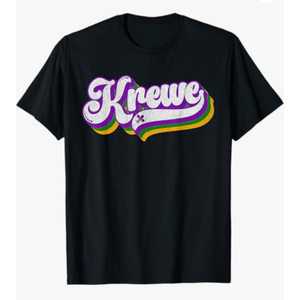 Krewe Mardi Gras Carnival Costume Men Women T-Shirt, Size M