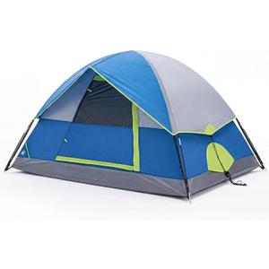 OLIXIS Camping Tent 4 Person, Waterproof Windproof Dome Tent with Rainfly and Multi-Directional Ventilation, Quick Instant Tents Setup for Family Outdoor, Backpacking, Hiking