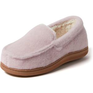 Dearfoams Unisex-Child Gifts for Kids Memory Foam Cozy Amari Moccasin Slipper,2/3