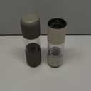 Manual Salt and Pepper Grinder Set - Stainless Steel, Ceramic, Large Glass Adjustable Shakers in Black/White, 2-Pack - Refillable Pepper Grinder & Salt Grinder Manual with Award Winning Design