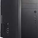Fractal Design Core 1100 - Mini Tower Computer Case - mATX - High Airflow and Cooling - 1x 120mm Silent Fan Included - Brushed Aluminium - Black