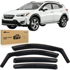 Nilight Vent Window Visors for Crosstrek 2018-2023 Impreza Hatchback 2017 2018 2019 2020 2021 2022 2023, in-Channel Rain Guards, Original Window Deflectors-4PCS