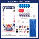 Birthday Decorations for Men,Happy Birthday Banner, 35 Balloons,Photo Booth Props for Boys (Baseball)