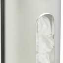 Honey-Can-Do Stainless Steel Plastic Bag Saver & Trash Bag Dispenser, Wall-Mounted Plastic Bag Organizer for Kitchen, Pantry, Garage, Durable Stainless Steel Storage for Grocery Bags and Space-Saving