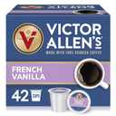 Victor Allen's Coffee French Vanilla Flavored Coffee, Medium Roast, 42 Count, Single Serve Coffee Pods for Keurig K-Cup Brewers (EXP 07/07/26)