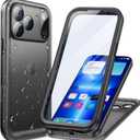 Cozycase TOP Waterproof Case for iPhone 17 Pro Max - Military Heavy Duty 360 Shockproof Full Body with Screen Camera Protector Double IP68 Water Dust Drop Proof Hard Rugged 17PM Front Back Slim Cover (Frosted Black)