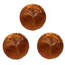 Stepping Stones Outdoor Set of 3, 10.8" Antique Ginkgo Bronze Garden Stones Outdoor Decorative Set Grandma Mothers Day Gifts, Garden Memorial Stone for Loved Ones, Backyard Pathway Pavers, Walkway