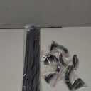 Black Wrap Around Curtain Rods for Windows 28 to 48 inch,2 Pack 5/8 inch Industrial Telescoping Curtain Rod, Blackout Rods for Bedroom & Outdoor, Adjustable from 30 to 48 Inches