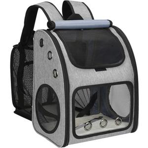 Expandable Pet Carrier Backpack, Airline Approved Cat & Dog Backpack Carrier, Soft-Sided Travel Backpack with 4 Entrances, Breathable Ventilated Design, Holds up to 25 lbs