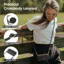 ZCDAYE Case for iPhone 13 Pro Max, iPhone 13 Pro Max (6.7 inches) Wallet Phone Case, Premium Zipper (with Long Lanyard) Flip Leather Phone Case for iPhone 13 Pro Max (6.7 inches) - Black