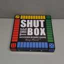 Classic Original Shut The Box Game, Math Dice Board Game for Family Night Classroom Travel, Wooden Table for Group Kid Adult Senior, Camp Party Bar, Easy Quick and Fun, 2-4 Players (color-coded)