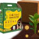 Gro-Med Coco Coir Brick 10 lbs – Expands to 80 Quarts – NPK Enriched Organic Coconut Coir – Potting Soil for Indoor Outdoor Plants, Seed Starter, Vegetables, Mushrooms, Gardening Use