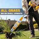 Ecarke Brushless Electric Weed Puller, Compatible with DeWalt 20V Battery, 40" Long Handle Stand Up Weeder with Spring Eject & 3-Claw Steel Head, Dandelion Lawn Garden Tool (Tool Only)