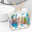 2 x Christian Gifts for Women Faith Inspirational Religious Clear Makeup Bag with Zipper Bible Quote Gifts for Girlfriend Biblical Motivational Gifts Cosmetic Travel Bag Organizer Christian Baptism Gifts (1 PETER 4:8)