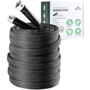 Garden Hose, 100ft Non-Expandable, Lightweight Water Hose, Leakproof & Durable Design, Easy to Store for Gardening, Car Washing, Pet Bathing