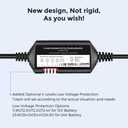 AZDOME 3-Lead Acc Hardwire Kit Type-C USB Port for M550 M01Pro PG17 GS63HPro DashCam, 12ft with Fuse Kit, Dash Camera Convert 12V-24V to Output 5V/2.5A Max, 24H Parking Mode, Low Voltage Protection